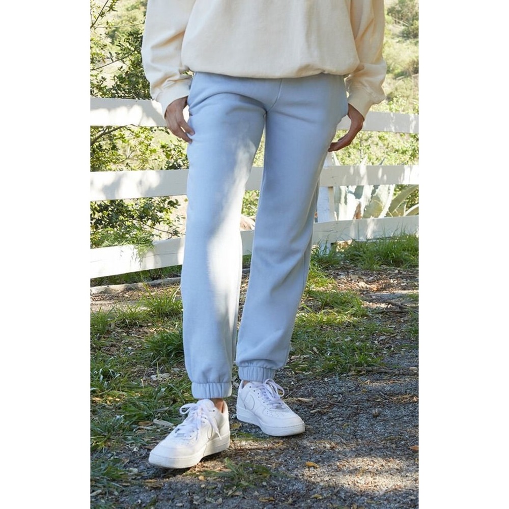 John Galt Rosa Joggers Light Blue Brandy Style Clean Girl Lounge Minimal‎ Pants